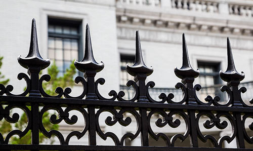 Railings outside the Houses of Parliament